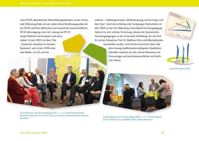 Seite mit Bildern in Form von Mosaiksteinen