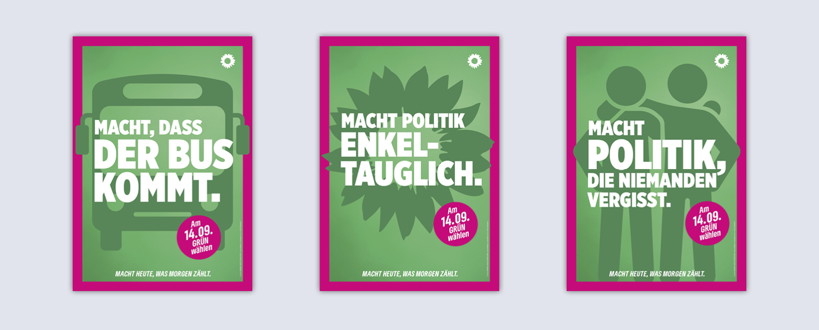 DIN A1-Plakate Kommunalwahl 2025 BÜNDNIS 90/ DIE GRÜNEN Bergisch Gladbach
