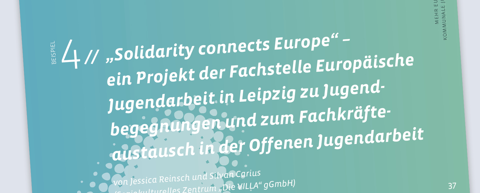 Editorial Design JUGEND für Europa