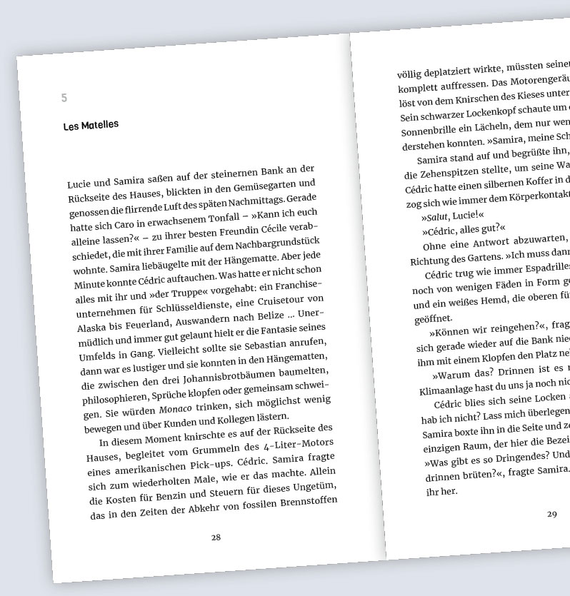 Design und Satz des Buchblocks