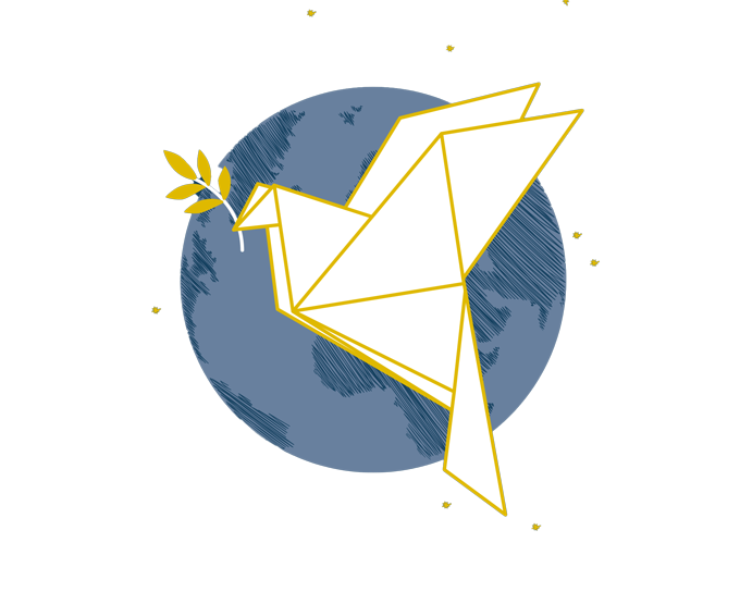 Origami Friedenstaube